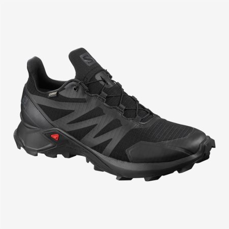Salomon SUPERCROSS GTX Mens Hiking Shoes Black UK CAQR